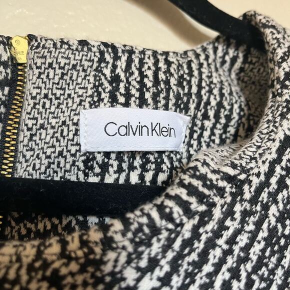 Calvin Klein Gray Mini Dress Crew Neck Short Sleeve size medium - Picture 9 of 9